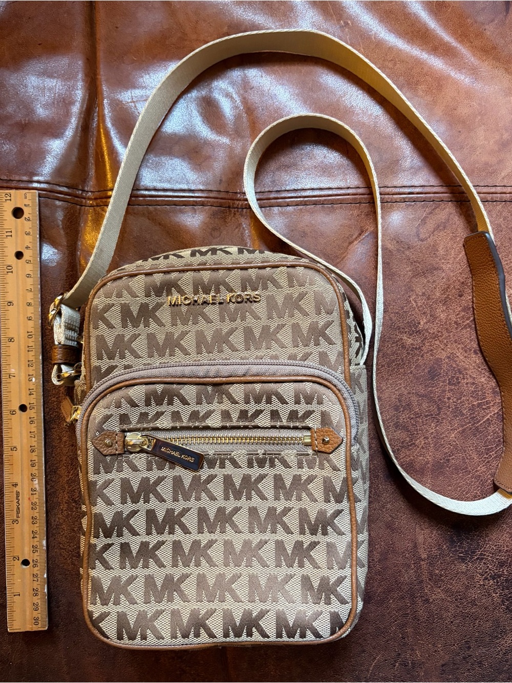Michael Kors Monogrammed Logo Crossbody Bag